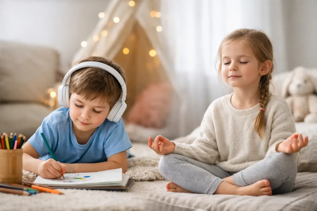 12 activités calmes pour enfants hypersensibles