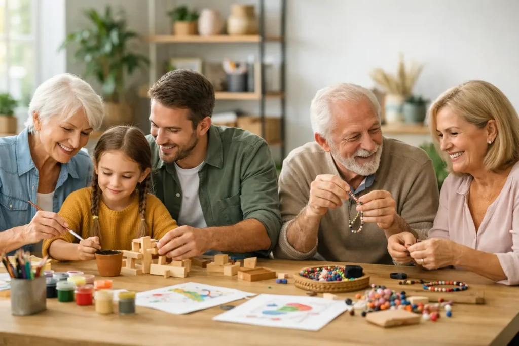 12 idées d’ateliers créatifs intergénérationnels