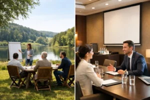 Séminaire au vert ou hôtel, que choisir ?