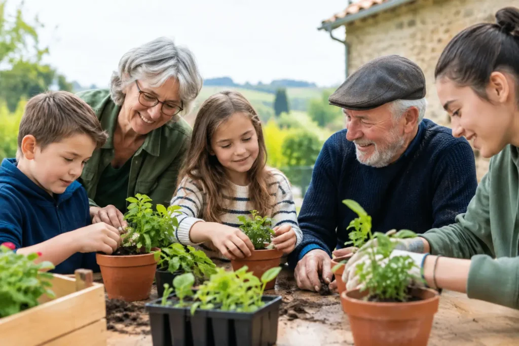 Exemple atelier intergénérationnel en milieu rural