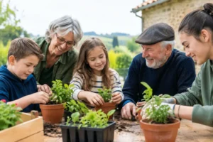 Exemple atelier intergénérationnel en milieu rural