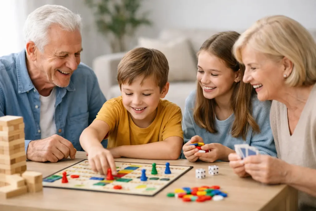 Jeux intergénérationnels pour créer du lien
