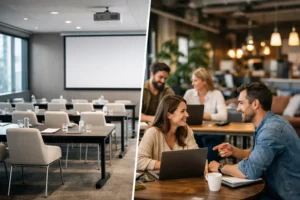 Salle de séminaire ou coworking : que choisir ?