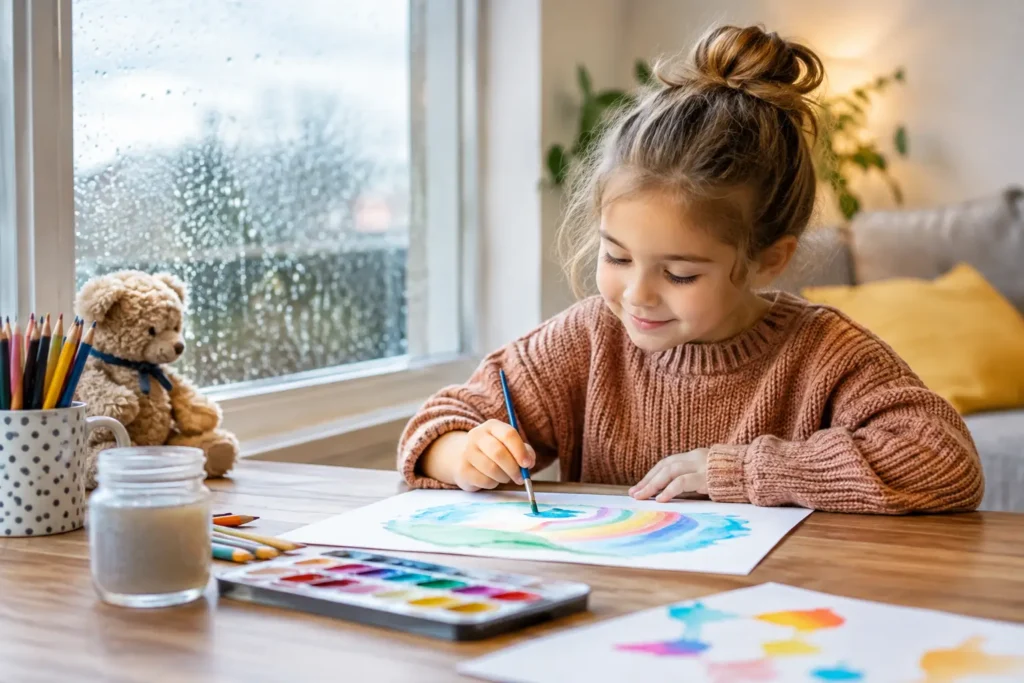 12 activités pour enfants les jours de pluie